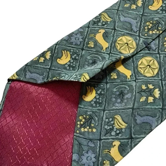 Vintage Silk Christian Dior Monsieur Tie - Picture 4 of 7